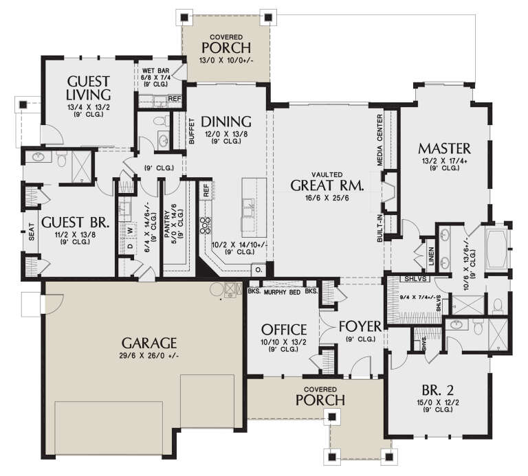 House Plan House Plan #24784 Drawing 1