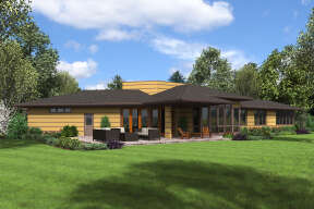 Contemporary House Plan #2559-00852 Elevation Photo