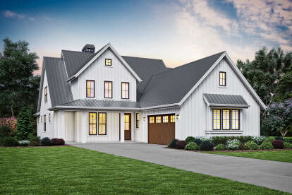 Modern Farmhouse House Plan #2559-00854 Elevation Photo