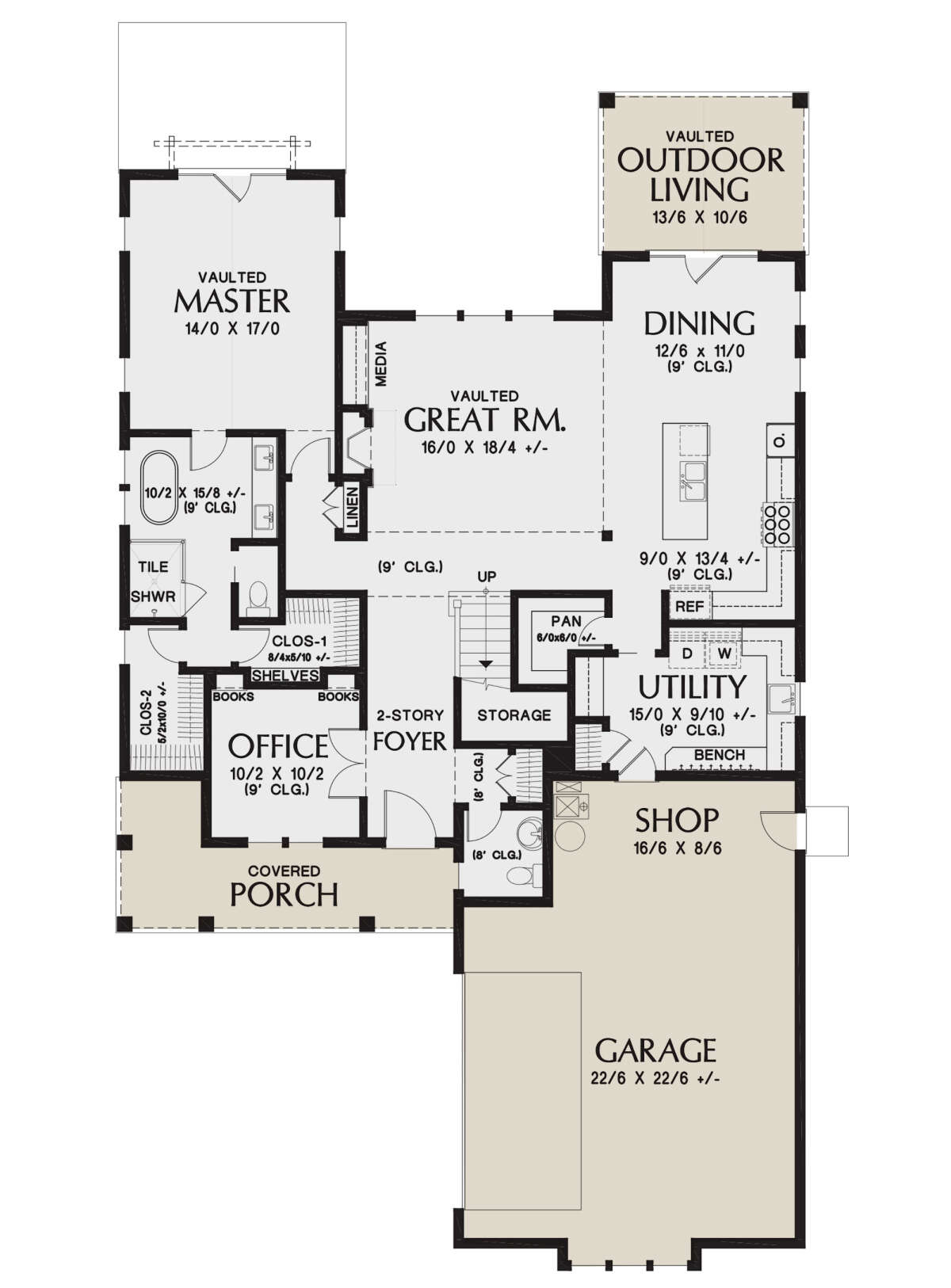 Main Floor for House Plan #2559-00854