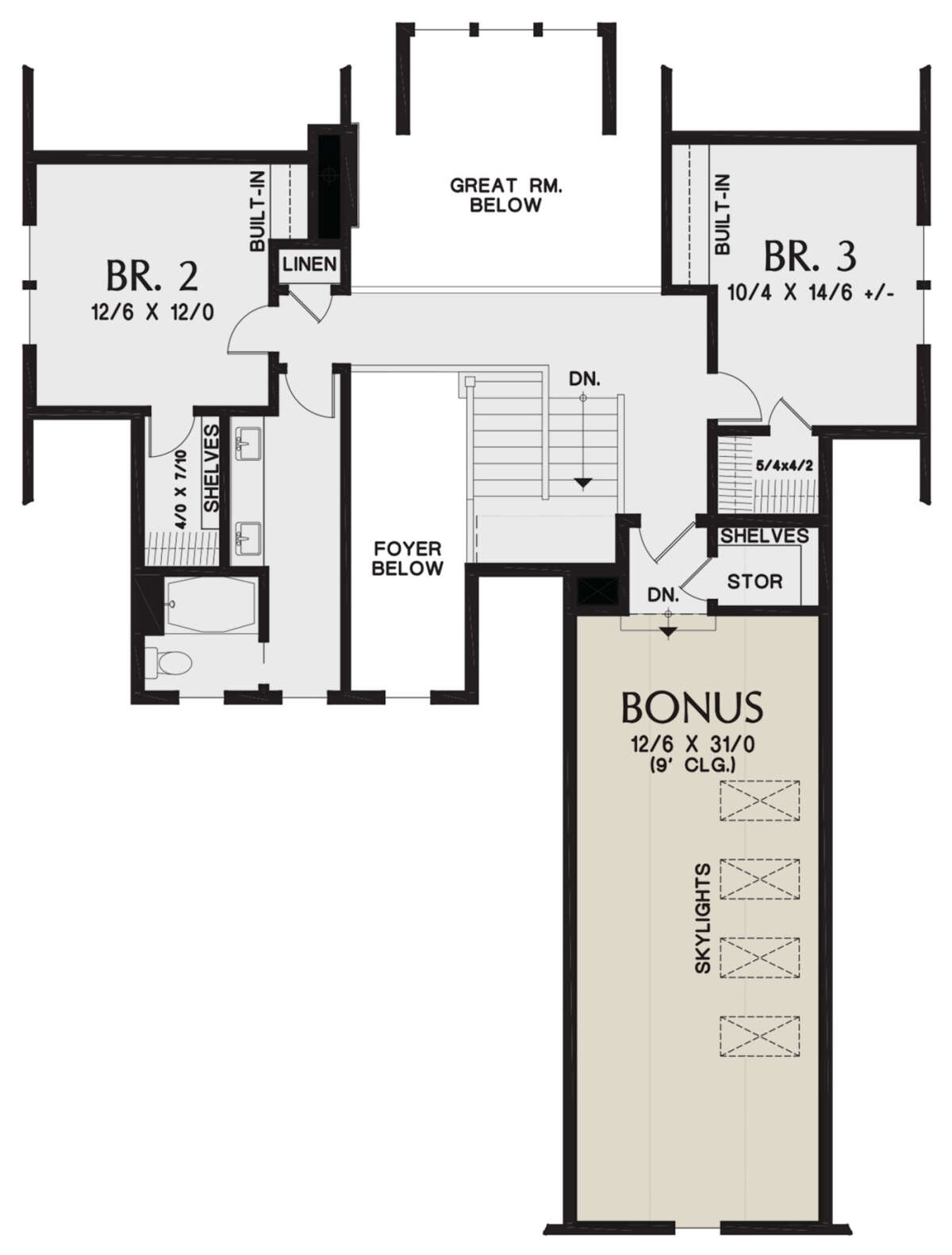 Second Floor for House Plan #2559-00854