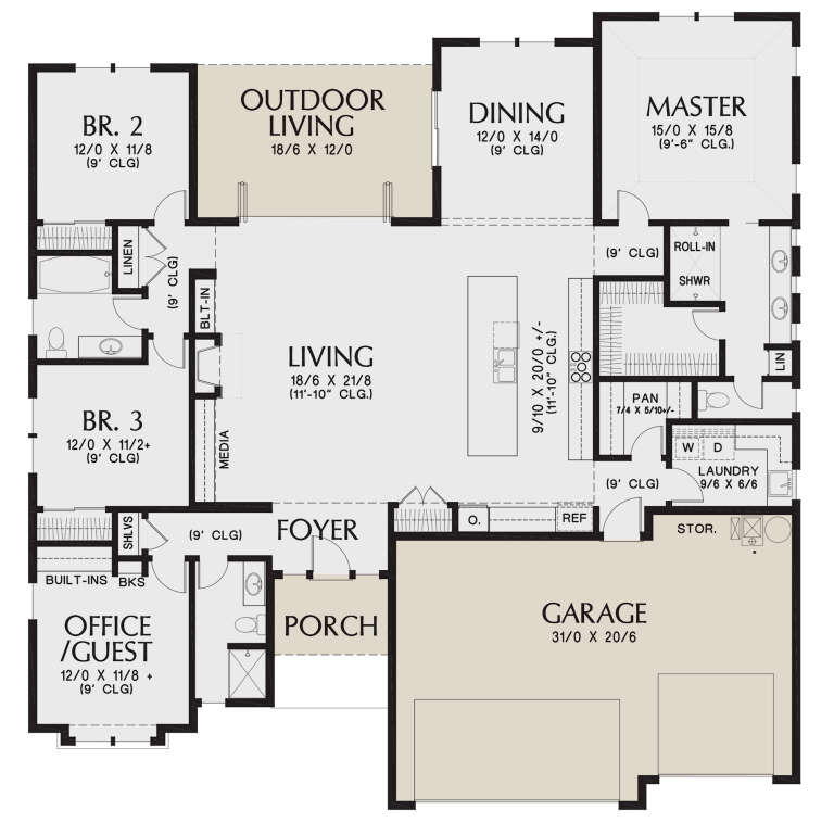 House Plan House Plan #24788 Drawing 1