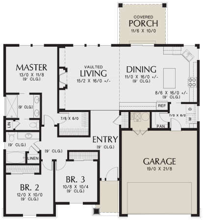 Main Floor for House Plan #2559-00856