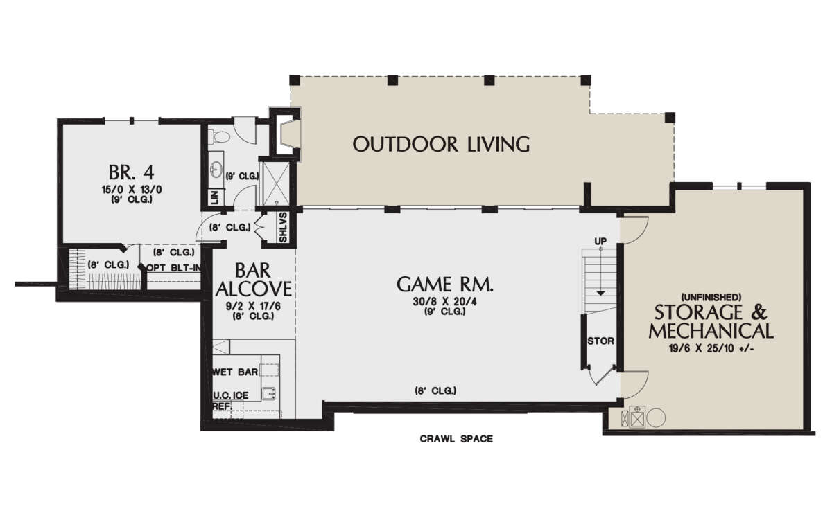 Basement for House Plan #2559-00858