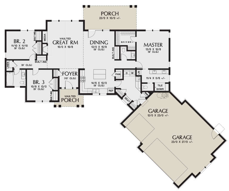 House Plan House Plan #24792 Drawing 1