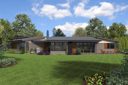 Modern House Plan #2559-00862 Elevation Photo