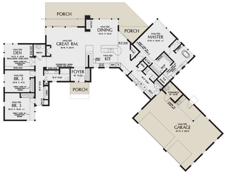 House Plan House Plan #24795 Drawing 1