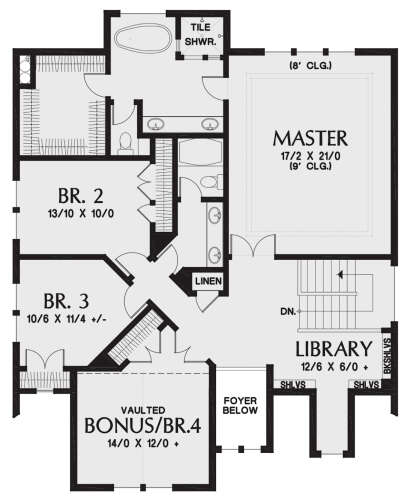 Second Floor for House Plan #2559-00863