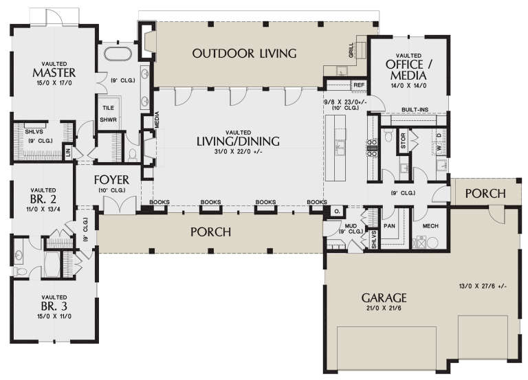 House Plan House Plan #24797 Drawing 1