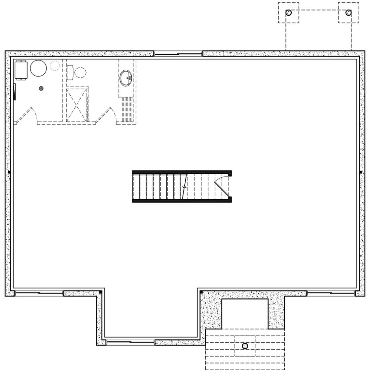 Basement for House Plan #034-01278