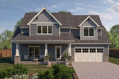 Craftsman House Plan #963-00444 Elevation Photo