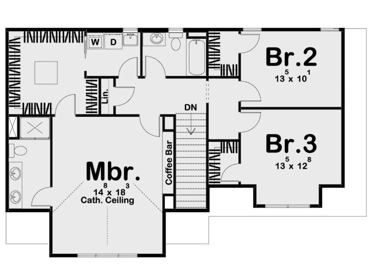 Second Floor for House Plan #963-00444