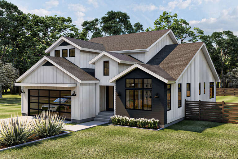 Modern Farmhouse House Plan #963-00448 Elevation Photo