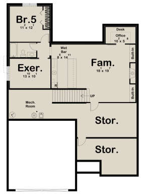 Basement for House Plan #963-00448