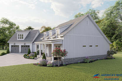 Modern Farmhouse House Plan #041-00232 Elevation Photo