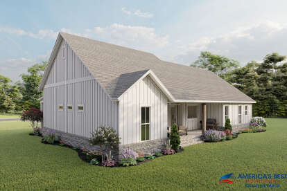 Modern Farmhouse House Plan #041-00232 Elevation Photo