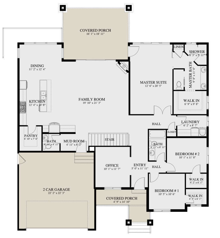 House Plan House Plan #24806 Drawing 1