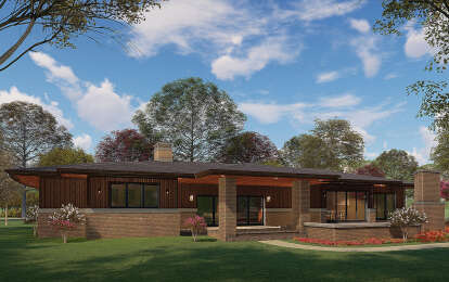 Contemporary House Plan #8318-00168 Elevation Photo