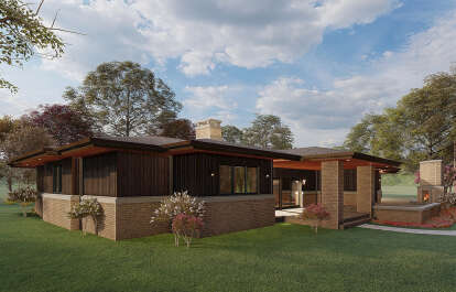 Contemporary House Plan #8318-00168 Elevation Photo