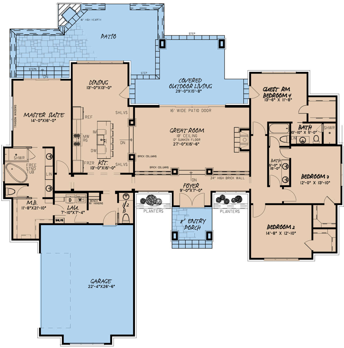 Main Floor for House Plan #8318-00168