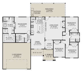 Main Floor for House Plan #4534-00037