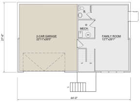 Basement for House Plan #340-00032