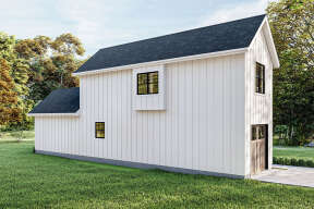 Narrow Lot House Plan #963-00449 Elevation Photo