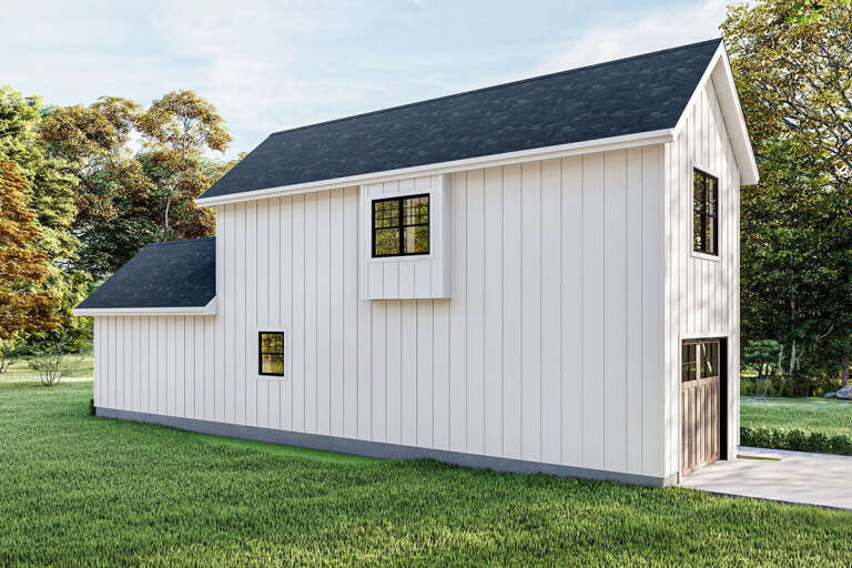 Narrow Lot House Plan #963-00449 Elevation Photo