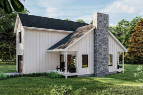 Narrow Lot House Plan #963-00449 Elevation Photo