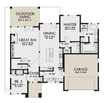 Main Floor for House Plan #2559-00865