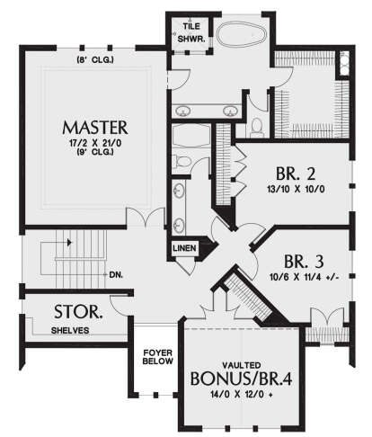 Second Floor for House Plan #2559-00866