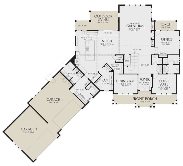 House Plan House Plan #24814 Drawing 1