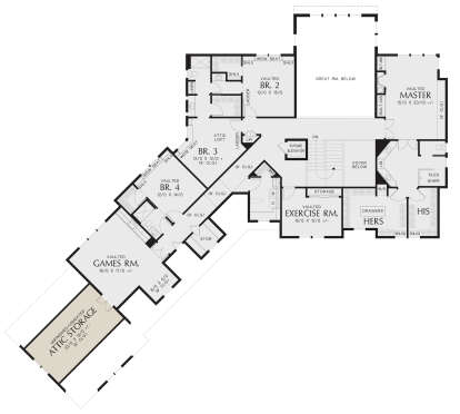 Second Floor for House Plan #2559-00867