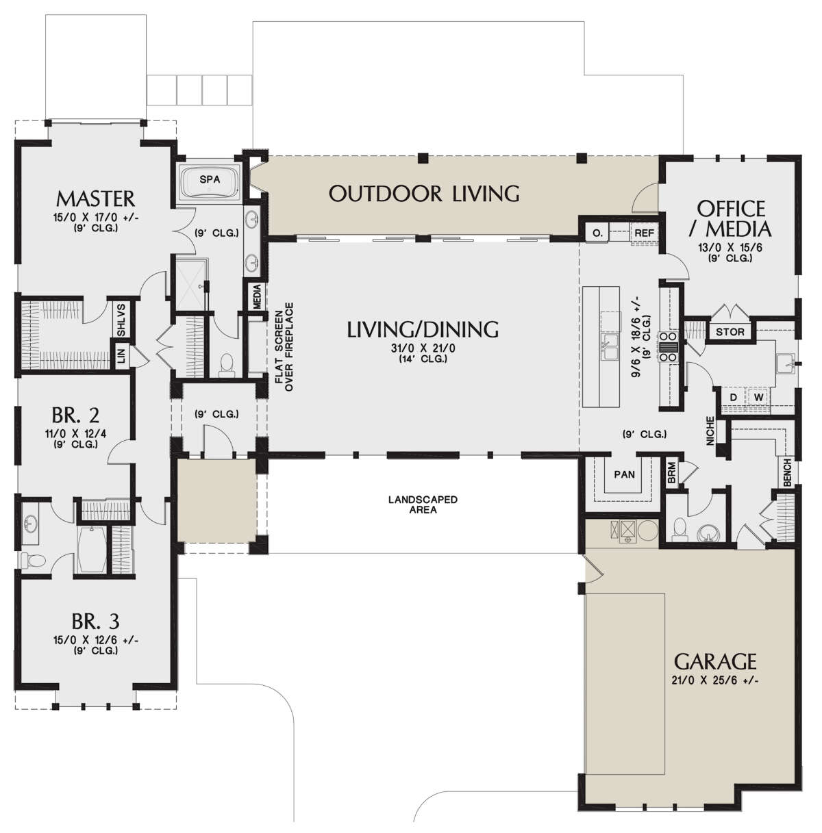 Main Floor for House Plan #2559-00868