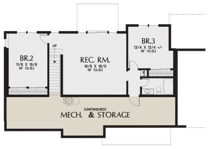 Basement for House Plan #2559-00869