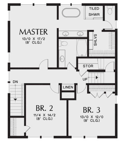 Second Floor for House Plan #2559-00870