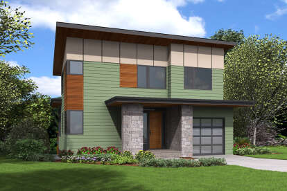 Modern House Plan #2559-00871 Elevation Photo