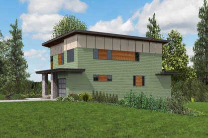 Modern House Plan #2559-00871 Elevation Photo