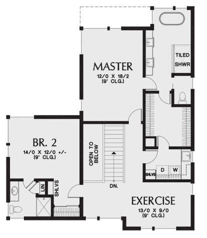 Second Floor for House Plan #2559-00871