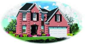 Traditional House Plan #053-00235 Elevation Photo