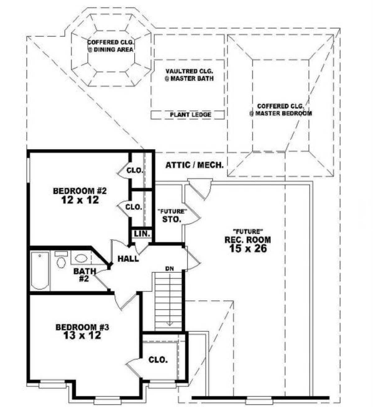 Second Floor for House Plan #053-00235