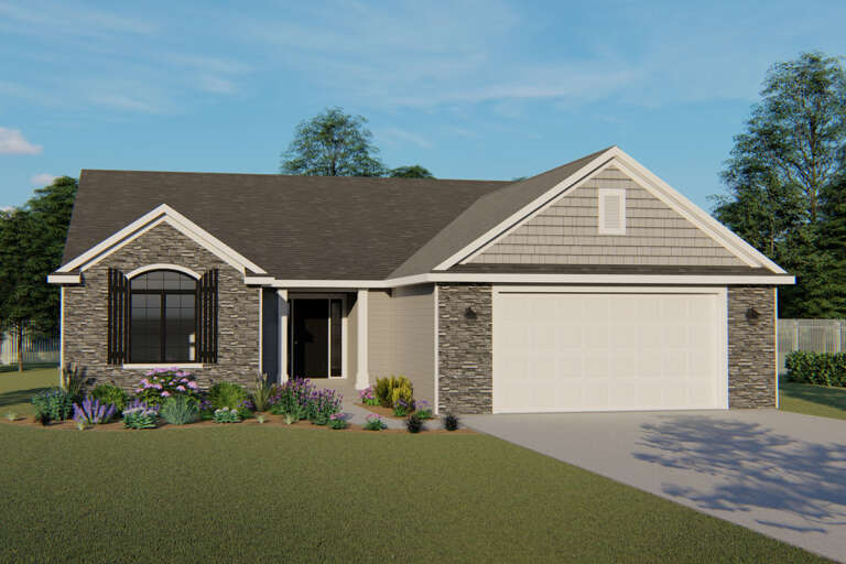 House Plan House Plan #24820 Front Elevation 