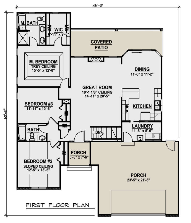 House Plan House Plan #24820 Drawing 1