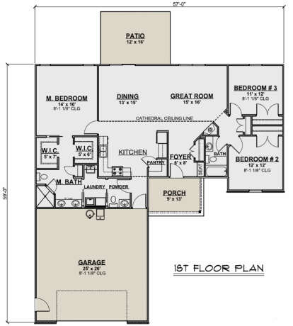 House Plan House Plan #24821 Drawing 1
