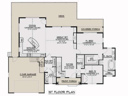 House Plan House Plan #24822 Drawing 1