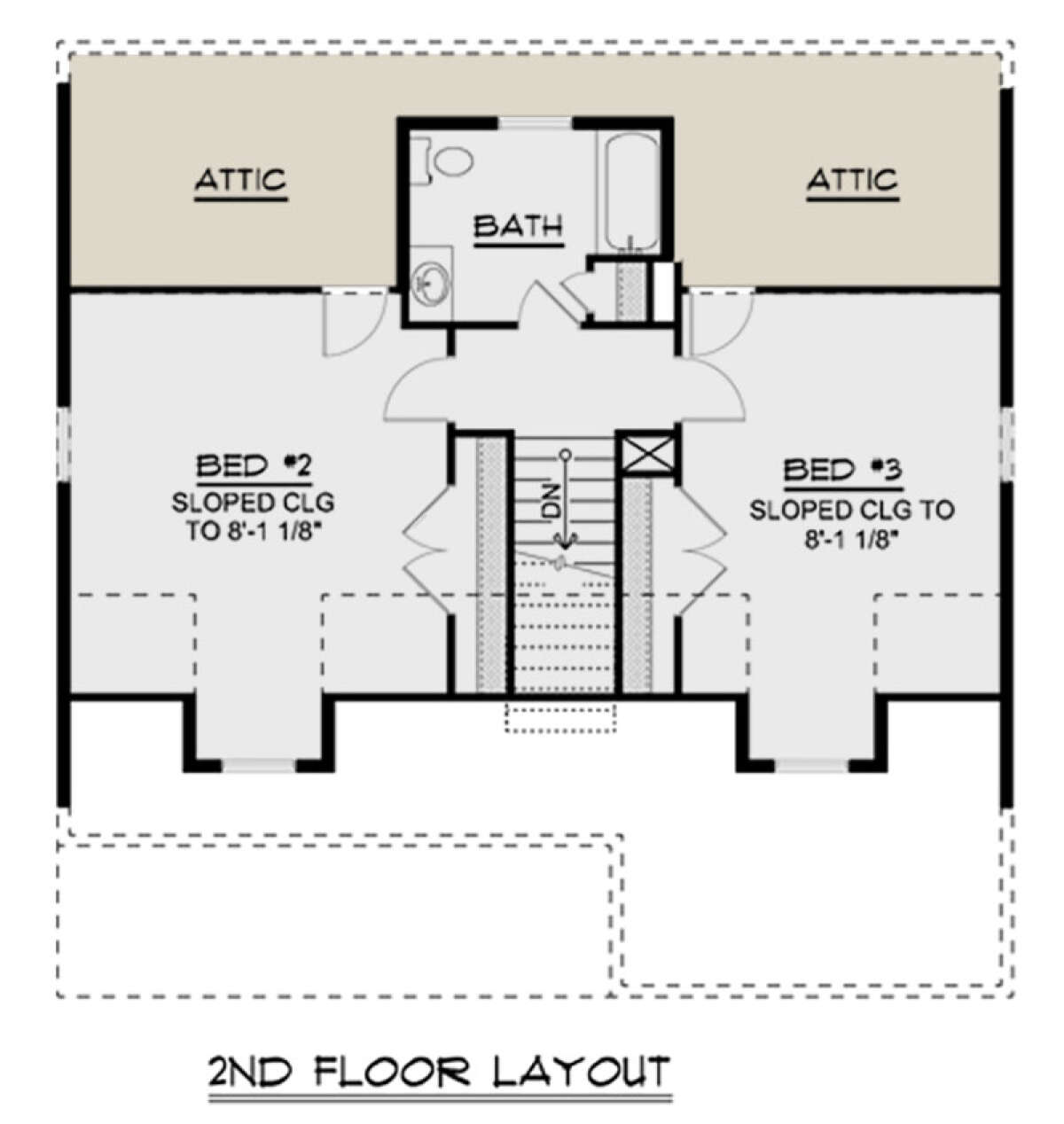 Second Floor for House Plan #5032-00041