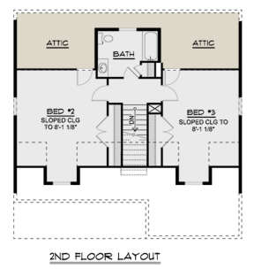 Second Floor for House Plan #5032-00041