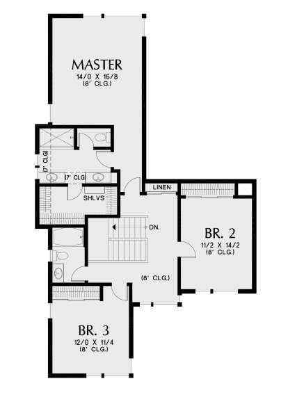Second Floor for House Plan #2559-00873