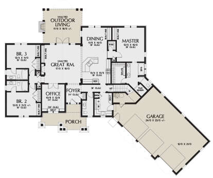Main Floor for House Plan #2559-00874