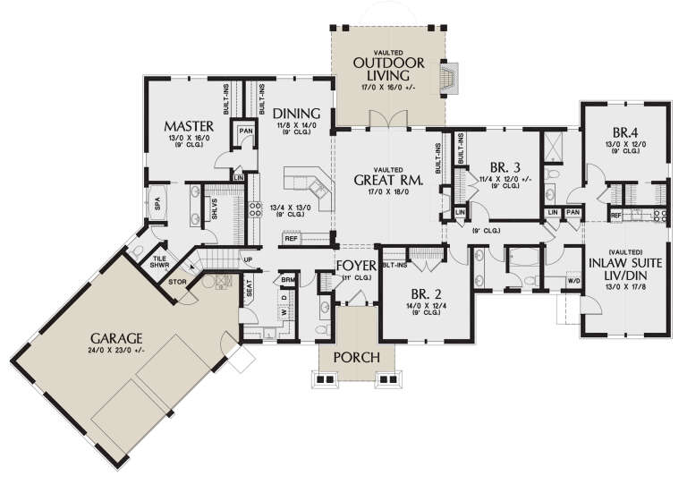 House Plan House Plan #24827 Drawing 1